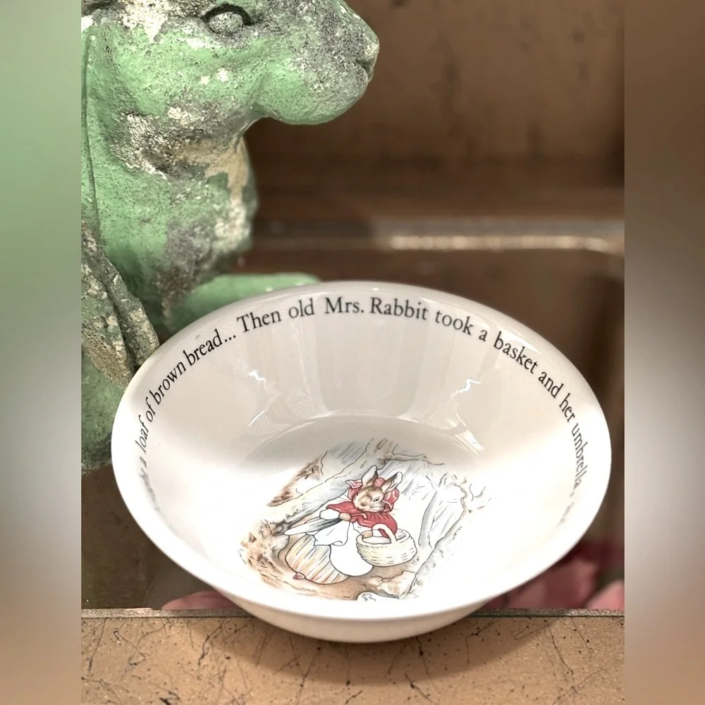 Wedgwood Beatrix Potter China Set. (3 Pc) Peter Rabbit | Bone | Vintage 90’s